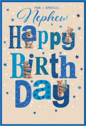 a happy birthday card for a special nephew