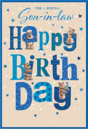 a birthday card for a special son-in-law