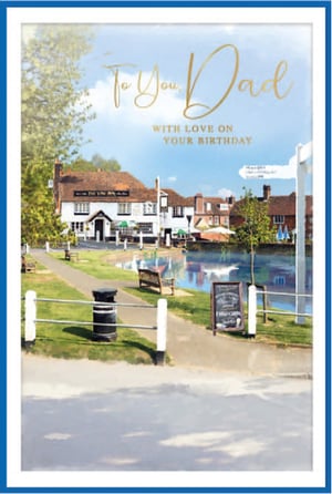 a birthday card that says to your dad with love on your birthday