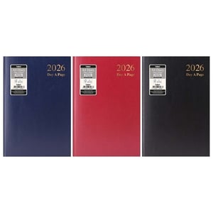 a set of three a4 day a page diary books
