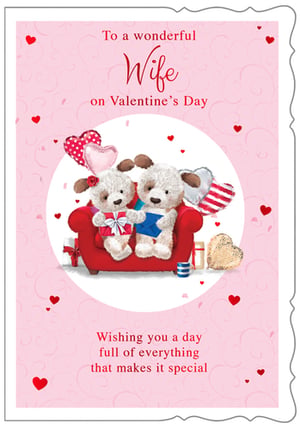a valentine 's day card wishing you a day full of everything that makes it special
