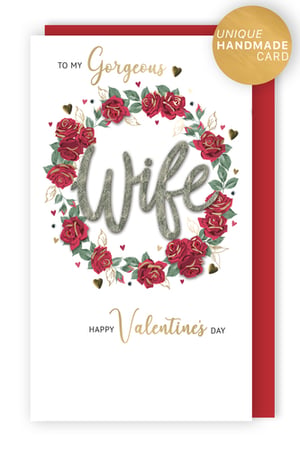 a valentine 's day card for a gorgeous wife