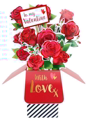 a card that says to my valentine with lovex