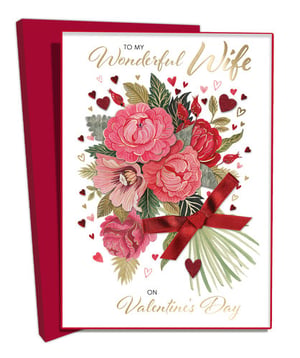 a valentine 's day card for a wonderful wife