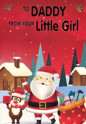 a christmas card that says to daddy from your little girl