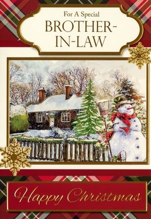 a christmas card for a special brother-in-law