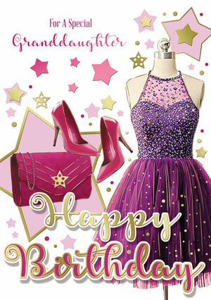 a birthday card for a special granddaughter