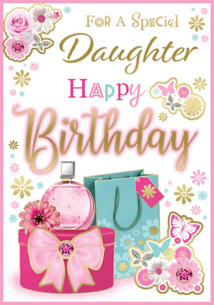 a birthday card that says for a special daughter happy birthday