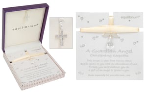 a guardian angel christening keepsake in a box