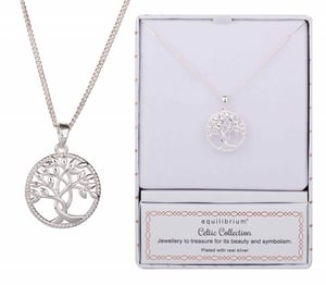 a necklace with a tree of life pendant from the celtic collection