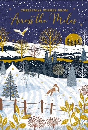 Bring the magic of a winter wonderland to your customers with our "Across The Miles" Christmas cards from Nigel Quiney Publications. This enchanting design captures the serene beauty of a snowy landscape under a star-dusted, dark blue sky. A majestic owl glides gracefully, while a charming fox explores the frosty fields, dotted with golden trees and a decorated Christmas fir. Bathed in the glow of a golden moon, and with a cosy cottage nestled in the distance, this card evokes warmth and connection. Perfect for sending heartfelt "Christmas Wishes From Across the Miles," these beautiful cards are ideal for loved ones near and far. Each pack contains 6 high-quality cards, ready to add a touch of festive cheer to your retail offering.