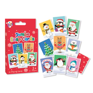 Get ready for festive fun with our Christmas Snap Playing Cards, brought to you by Tallon! This delightful game is perfect for bringing families and friends together during the holiday season. Each pack contains 34 jumbo-sized cards, featuring a charming array of Christmas characters including Santa, cheerful snowmen, playful penguins, friendly reindeer, and festive polar bears, alongside sparkling Christmas trees.
Designed for 2 or more players, these vibrant cards are ideal for quick, engaging games of Snap. Stock up your shelves with this popular seasonal item. Available in a convenient wholesale pack of 12, these Christmas Snap Playing Cards are a fantastic addition to your holiday inventory, promising smiles and laughter for all ages.