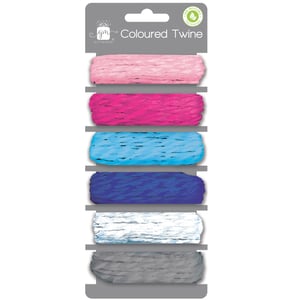 Add a splash of colour and charm to any project with our delightful 3M x 6 Coloured Twine from Giftmaker! This versatile set features six beautiful shades – soft pink, vibrant fuchsia, sky blue, deep royal blue, shimmering silver, and classic grey – perfect for every occasion. Each roll offers 3 metres of high-quality, textured twine, ideal for gift wrapping, crafting, scrapbooking, or adding a decorative touch to floral arrangements.
Supplied by Design Group, this fantastic twine also boasts 100% recyclable packaging, making it a brilliant choice for eco-conscious customers. Stock up on this must-have crafting essential! Available in a convenient pack size of 1x12.