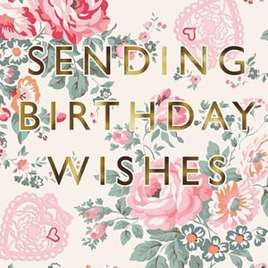 Delight your customers with this beautiful 'Open Birthday Female' card from the Great British Card Company. Featuring a charming vintage-inspired floral design, this card showcases elegant pink roses and delicate foliage on a soft cream background. The heartfelt message, 'SENDING BIRTHDAY WISHES', is beautifully accented with a shimmering gold foil finish, adding a touch of luxury. Perfect for any female recipient, this versatile card is ideal for celebrating birthdays with style and warmth. Each pack contains 6 cards, ensuring you're well-stocked with a popular and attractive option for your card display.