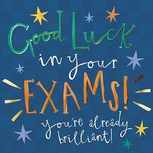 Wish your customers the very best with our uplifting 'Exam Good Luck' card. Featuring a vibrant, encouraging design on a deep blue background, this card truly stands out. Bold, playful lettering in green, white, and orange spells out 'Good Luck in your EXAMS!' with the heartwarming message 'you're already brilliant!' below. Sparkling stars in various colours add a touch of magic and celebration, making it perfect for students of all ages. A must-have for any card display, this popular design from the Great British Card Company is sure to resonate with customers looking to send a supportive message. Available in a convenient pack of 6, ensuring you're always stocked for exam season.