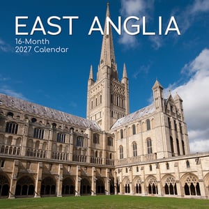 Discover the timeless beauty of East Anglia with our stunning 16-Month 2027 Calendar! Featuring the magnificent Norwich Cathedral on its captivating cover, this calendar offers a year-long journey through one of England's most cherished regions. The intricate Gothic architecture and serene cloisters captured in this image are just a taste of the breathtaking scenes awaiting inside.
Perfect for planning ahead, this calendar runs for an extended 16 months, ensuring you stay organised well into the new year. It makes a wonderful gift for anyone who loves East Anglia, appreciates historic architecture, or simply enjoys beautiful photography. Bring a piece of this iconic English landscape into homes and offices. Available in convenient packs of 10 from The Gifted Stationery Co.