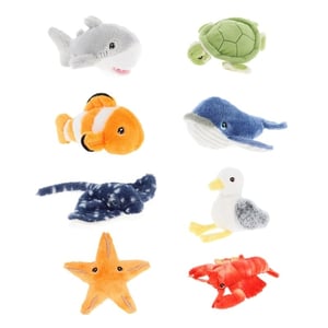 Dive into fun with our adorable 14CM Keeleco Mini Collectable Sealife range from Keel Toys! This charming assortment features 8 beloved ocean creatures, including a friendly shark, graceful turtle, vibrant clownfish, majestic whale, unique stingray, sweet seagull, cheerful starfish, and a lively lobster. Each plush toy is crafted with super-soft, sustainable Keeleco materials, making them an eco-conscious choice for your customers.
Perfectly sized at 14cm, these mini collectables are ideal for impulse purchases, party bag fillers, or as delightful gifts for animal lovers of all ages. Each wholesale pack contains 24 assorted units, ensuring you receive a fantastic mix of all 8 designs. Bring the wonders of the ocean to your shelves with these irresistibly cute and planet-friendly plush toys!