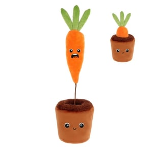 Discover the delightful 25cm Keeleco Botanical Garden Surprise Carrot, a charming plush toy that brings a playful surprise to any collection. This innovative plush toy features a vibrant 25cm carrot with a hilariously surprised expression, ready to be pulled from its equally charming, smiling pot.

The interactive design allows the carrot to be hidden away or revealed, creating an engaging 'surprise' element that children and adults alike will adore. Made by Keel Toys, this single-pack Keeleco Botanical Garden Surprise Carrot is a delightful addition to any retail offering. Its unique character and playful nature make it an ideal gift or impulse purchase, guaranteed to bring smiles. Stock up on this whimsical garden friend today!