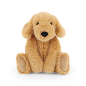 Introduce the enchanting 20cm Keeleco Enchanted World Puppy, a truly delightful plush toy from Keel Toys. This adorable golden-brown puppy features incredibly soft fur, expressive button eyes, and a charming black nose, making it utterly irresistible. Designed in a sweet sitting pose with floppy ears, it's perfectly sized for little hands to cuddle and cherish. As part of the Keeleco range, it also brings a touch of thoughtful craftsmanship. Offer your customers this lovable companion, available in convenient single packs, and watch it become a firm favourite.
