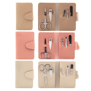 Introduce your customers to our charming Manicure Set 3 Asstd, brought to you by Lesser and Pavey Ltd. These delightful sets are designed for both style and practicality, making them an ideal addition to any personal care collection.

Each set features a compact, wallet-style case with a secure snap closure, perfect for travel or keeping your nails neat on the go. You'll receive an assortment of three lovely colours – a sophisticated beige, a soft pink, and a classic cream – ensuring broad appeal. Inside, each case holds a comprehensive selection of essential tools, including sharp scissors, precise nail clippers, handy tweezers, and various cuticle and nail care implements.

Supplied in a convenient 1x12 pack, these manicure sets offer fantastic value and are ready to be a popular choice for your retail space. Offer your customers the ultimate portable pampering solution!