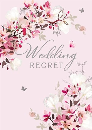Introduce a touch of unexpected charm and wit to your card selection with our 'Wedding Regret' card from Nigel Quiney Publications. This beautifully designed card features delicate watercolour florals in soft pinks and whites, adorned with graceful butterflies, creating a truly elegant aesthetic.
However, it's the playful and ironic message 'Wedding Regret' that truly sets this card apart, offering a humorous twist on traditional sentiments. Perfect for customers seeking something unique, memorable, and sure to spark a smile. Each pack contains 6 of these delightful cards, ready to add a distinctive touch to your retail display. A must-have for those who appreciate a blend of beauty and British humour!