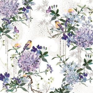 Delight your customers with this enchanting 'Blank Female' card, a beautiful offering from Nigel Quiney Publications. This exquisite design captures the serene beauty of nature with its delicate watercolour artistry. Adorned with charming birds, graceful butterflies, and lush hydrangeas in soft purples and blues, it's a truly captivating choice.
The versatile blank interior makes it perfect for any occasion, allowing for heartfelt, personalised messages. Ideal for birthdays, thank yous, or simply to brighten someone's day, this card is sure to be a favourite. Supplied in a convenient pack of 6 (1x6).