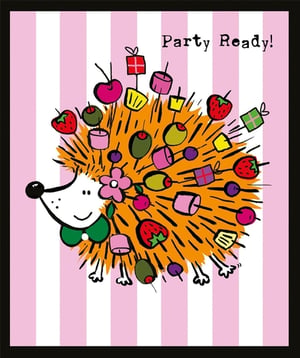 Get ready to celebrate with this absolutely charming 'Party Ready!' birthday card! Featuring an adorable hedgehog, complete with a dapper green bow tie, whose quills are playfully adorned with a delightful array of party treats. From juicy strawberries and sweet marshmallows to savoury olives and tiny gift boxes, this little hedgehog is truly prepared for a fantastic celebration. The vibrant pink and white striped background adds an extra touch of fun and festivity.
This delightful card is designed to bring a smile to anyone's face, making it a perfect choice for a general birthday celebration for a female friend or family member. Each pack contains 6 cards, ensuring you're well-stocked for your customers' celebratory needs. Brought to you by Nigel Quiney Publications, you can expect quality and charm in every design. A truly unique and cheerful way to send birthday wishes!