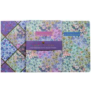 Brighten up your stationery collection with our delightful 3 Liberty Garden A5 Notebooks. This charming pack features three beautifully designed notebooks, each bursting with vibrant floral patterns. The set includes one notebook with a unique patchwork-style cover and two with continuous garden-inspired designs in complementary colours. Perfect for jotting down notes, ideas, or daily tasks, these A5 notebooks come with ruled pages, making them as practical as they are pretty. A wonderful addition to any desk or bag, they also make a thoughtful gift. This single pack provides all three gorgeous notebooks, ready to inspire creativity and bring a touch of nature to your everyday notes.