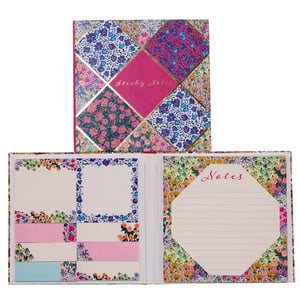 Discover the enchanting Liberty Garden Sticky Notes, a truly delightful addition to any stationery collection. From Partisan Products Ltd, this single pack offers a burst of vibrant floral patterns, inspired by a beautiful garden. The charming cover features a patchwork of colourful designs, with "Sticky Notes" elegantly displayed.
Open it up to reveal a treasure trove of practical and pretty notes. Inside, you'll find a wonderful assortment of sticky notes in various sizes and shapes, including decorative squares, handy rectangular strips in pink and blue, and a large, lined octagonal pad for all your important thoughts. Each note is adorned with lovely floral details, making every message a joy to write and receive. Perfect for brightening up desks, planners, or gifts!
