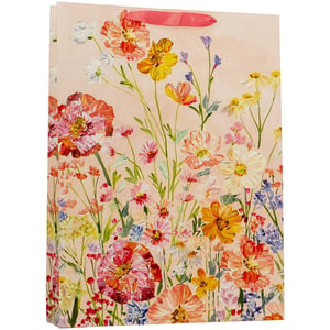 Present your gifts in style with our beautiful Extra Large Saffron Gift Bag. This stunning bag features a vibrant, painterly floral design, bursting with an array of cheerful blooms in shades of saffron, pink, orange, yellow, and delicate blues. The artistic, textured appearance of the flowers adds a touch of elegance and luxury, making every gift feel extra special.
Perfect for larger presents, this extra-large bag combines practicality with exquisite aesthetics. The soft, warm background complements the colourful blossoms, creating a truly eye-catching presentation. Each bag comes with a coordinating ribbon handle for a sophisticated finish.
Available in a convenient pack size of 1x6, these gorgeous gift bags are supplied by Partisan Products Ltd. Elevate your gift-giving experience and delight your customers with this charming and spacious option.