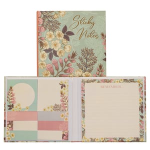 Introduce a touch of floral elegance to your customers' desks with our charming Foxglove Sticky Notes, supplied by Partisan Products Ltd. This delightful set, available in single packs, is more than just practical stationery; it's a beautiful accessory.
The sturdy, book-style cover showcases a gorgeous foxglove and botanical design in soft greens and delicate pinks, with 'Sticky Notes' elegantly scripted in gold. Inside, a treasure trove of organisation awaits. Your customers will discover a variety of sticky notes, including large square pads with decorative borders, smaller rectangular page markers in complementary colours, and a lined 'REMEMBER...' pad – perfect for jotting down important thoughts.
Ideal for gifting or personal use, these sticky notes combine functionality with exquisite design, making everyday tasks a little more joyful. A must-have for any stationery collection!