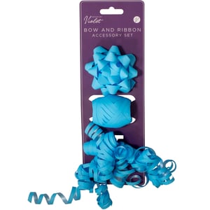 Elevate your gift-wrapping selection with our charming 3 Light Blue Bow And Cop Set. Designed by Violet, this delightful accessory set provides everything needed to add a perfect finishing touch to any present. Each individual set includes a beautiful light blue pull-bow, a generous spool of matching curling ribbon, and some pre-curled ribbon for instant decorative appeal.
The versatile light blue hue is ideal for a wide range of celebrations, from birthdays and baby showers to general gift-giving. These sets are a fantastic addition to any retail display, offering customers an easy way to enhance their gifts. Stock up easily with our convenient pack size of 12 sets, ensuring your shelves are always ready for those special moments.