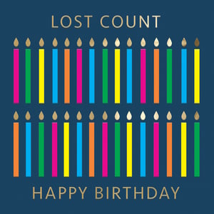 Help your customers celebrate in style with this charming 'Lost Count' birthday card. Perfect for those who prefer to keep their age a mystery, or simply have too many candles to fit on the cake!
This delightful card features a vibrant display of colourful candles, beautifully contrasted against a rich blue background. Elegant gold foil text spells out "LOST COUNT" at the top and "HAPPY BIRTHDAY" at the bottom, adding a touch of sophistication.
Designed with a general 'Open Birthday Male' recipient in mind, it's a versatile choice for any man celebrating his special day. Stock up your shelves with this convenient pack of six cards from Second Nature, ensuring you're ready for every birthday occasion.