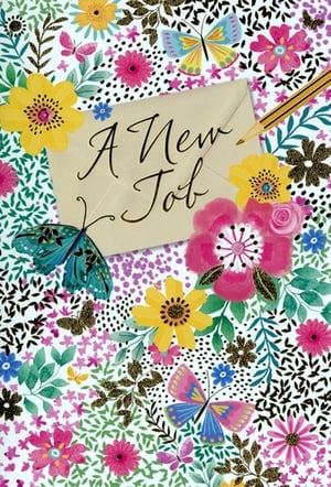 Help your customers celebrate exciting new beginnings with our charming 'New Job' greeting card, brought to you by Simon Elvin. This beautifully designed card features a vibrant tapestry of colourful flowers and playful butterflies, creating a truly uplifting and celebratory feel. At its heart, a stylish envelope proudly announces 'A New Job' in elegant script, making it the perfect way to send warm wishes and congratulations. The cheerful artwork is sure to bring a smile to anyone embarking on a new career path. Available in a convenient wholesale pack of 6, this card is a must-have addition to your greeting card selection. Stock up and let your customers share the joy of a fresh start!