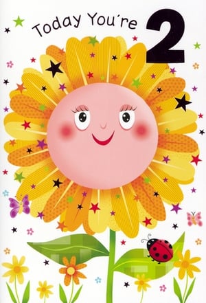 This delightful Simon Elvin birthday card is perfect for celebrating a special little girl turning two! The design features a wonderfully cheerful sunflower, complete with a sweet, smiling face and rosy cheeks. Its vibrant yellow and orange petals are playfully decorated with a scattering of colourful stars, adding a touch of sparkle. Below the main bloom, a friendly ladybug, delicate butterflies, and smaller flowers create a charming garden scene. With "Today You're 2" clearly displayed, this card is sure to bring a big smile to any two-year-old. Available in a convenient pack of 6, it's an ideal choice for retailers.