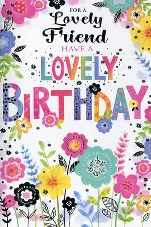 This charming birthday card, "Friend Female," from Simon Elvin is designed to celebrate special friendships. The card features a cheerful floral illustration with a variety of colourful blooms and green foliage, set against a crisp white background. The message "FOR A Lovely Friend HAVE A LOVELY BIRTHDAY" is presented in a mix of engaging fonts and bright, varied colours, adding to its appeal. It's a warm and inviting choice for customers looking to send birthday wishes to a dear friend. Available in a practical pack size of 1x6, this card is a great addition to any greeting card selection.