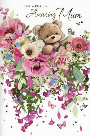 Presenting the 'Mum' greeting card from Simon Elvin, a truly heartwarming choice for your customers. This beautiful design features an adorable teddy bear peeking from a lavish arrangement of vibrant pink and white flowers, complemented by delicate butterflies and a charming little bird. The clear message, 'FOR A REALLY Amazing Mum', makes it ideal for Mother's Day, birthdays, or simply to show appreciation.
Each pack contains 6 of these delightful cards (1x6), ensuring you're well-stocked. Offer your customers a sweet and memorable way to celebrate the amazing mums in their lives with this lovely card.
