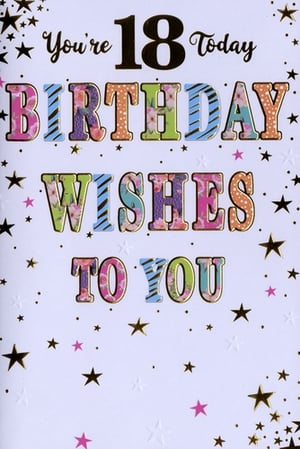 Make their 18th birthday truly unforgettable with this vibrant card from Simon Elvin! Designed specifically for a special young woman, this 'Age 18 Female' card features a dazzling display of colourful, patterned lettering spelling out "BIRTHDAY WISHES TO YOU". Each letter is beautifully outlined in gold, adding a touch of sparkle. The cheerful design is completed with a scattering of gold and pink stars against a crisp white background. It's the perfect way to mark such a significant milestone. Stock up with our convenient 1x6 pack size and offer your customers a truly memorable card for this momentous occasion.