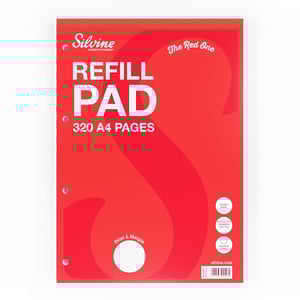 Get ready to make your notes pop with Silvine's 'The Red One' A4 Refill Pad! This vibrant pad isn't just eye-catching; it's packed with practical features to support all your writing tasks. Inside, you'll find 320 high-quality A4 pages, all neatly ruled with feint lines and a margin, perfect for keeping your work organised and legible.
Each page is designed for convenience, featuring easy-tear perforations so you can remove sheets cleanly, plus 4-hole punching for effortless filing into binders. Whether for school, university, or the office, these reliable pads ensure you're always prepared. Stock up with our handy pack of three and enjoy consistent quality from Silvine.
