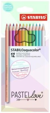 Discover the enchanting world of colour with the Stabilo Aquacolor 12 Watercolor Pencils, a charming 'Pastel Love' special edition! This delightful set features 12 beautiful, soft pastel shades, perfect for adding a gentle touch to your artistic creations.
These premium watercolour pencils offer exceptional versatility; use them dry for vibrant lines or add water for stunning, smooth washes and blending effects. Ideal for artists, students, and crafters alike, they provide a wonderful way to explore watercolour techniques with ease. Elevate your artwork with this lovely collection from Stabilo.