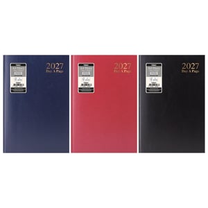 a set of three a4 day a page diary books