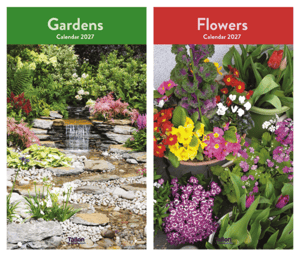 two calendars one for flowers and the other for gardens