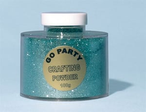 A jar of 100g go party crafting powder.