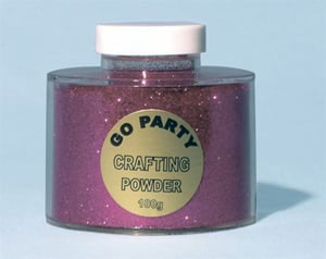 A jar of "go party" crafting powder, 100g.