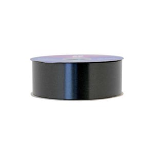 A close-up of a black ribbon on a white background.