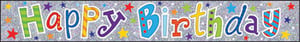 A banner that says "Happy Birthday" with stars on it.