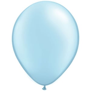 A light blue balloon on a white background.
