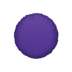 A purple circular balloon on a white background.