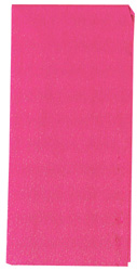 A piece of pink paper with a white background.