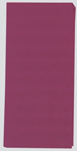 A purple piece of paper on a white background.